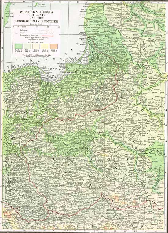 Maps - Eurasia - Poland, Prussia, Russia, Romania and more